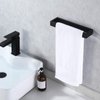 KES Hand Towel Holder Black Towel Ring 10 Inch Towel Holder Matte Black Modern Wall Mount SUS304 Stainless Steel, A23080-BK