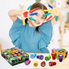 DMIGHT Jungle Safari Party Favors 20 PCS Wild Animals stamps for Kids Birthday Gifts, Zoo Animal Stamps for Kids, Self Inking Stamps for Kids