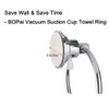 BOPai Drill Free Powerful Vacuum Suction Cup Towel Ring Shower Washcloth Hand Towel Round Holder