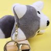 Ruzucoda Plush Husky Stuffed Animals Dog Keychains Toys Puppy Ornaments Pendants Gray