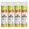 Wide Lint Roller Refills (120 Sheets Total) Cat Dog Pet Hair Animal Fur Remover Clothing Upholstery, Pack of 4