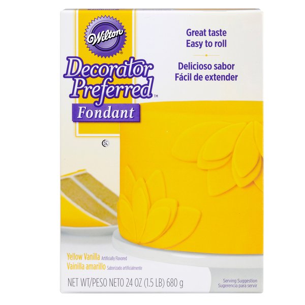 Wilton Decorator Preferred Yellow Fondant, 24 oz. Fondant Icing