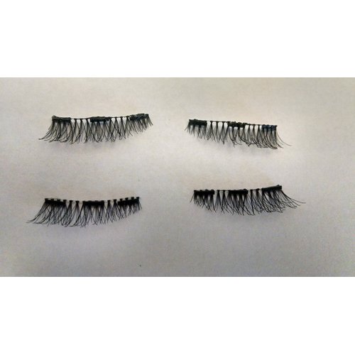 Handmade Magnetic Lashes - FULL LASH - 3 Magnets - 3 lash length options - brown or black (XS, Black)