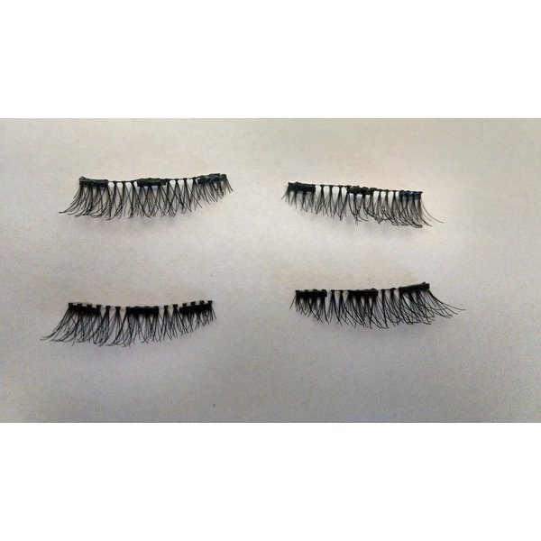 Handmade Magnetic Lashes - FULL LASH - 3 Magnets - 3 lash length options - brown or black (XS, Black)