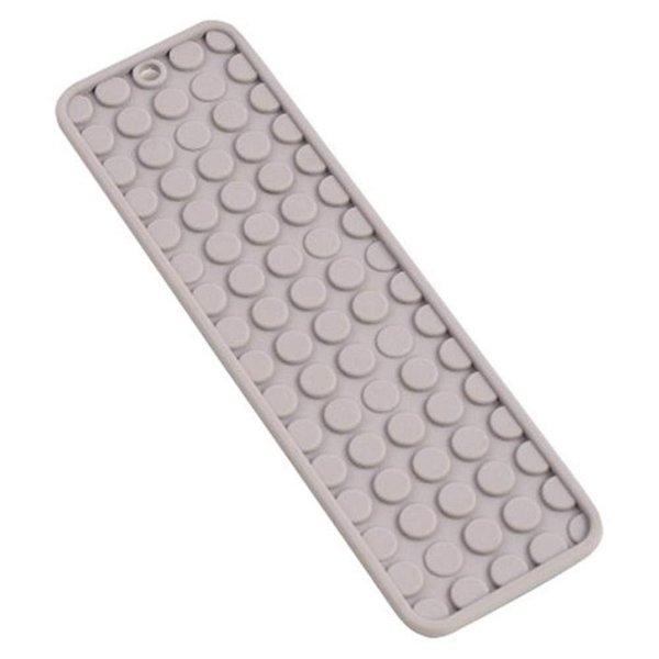 madesmart Heat Resistant Silicone Mat for Countertop Protection, Flat Iron, Hot Hair Tool Organizer, BPA-Free, Small, Grey