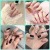 Xianglangsuccess Dual-Ended Nail Rhinestone Picker Wax Tip Pencil Pick Up Applicator Dual Tips Dotting Pen Beads Gems Crystals Studs Picker with Acrylic Handle Manicure Nail Art Tool (Pink)