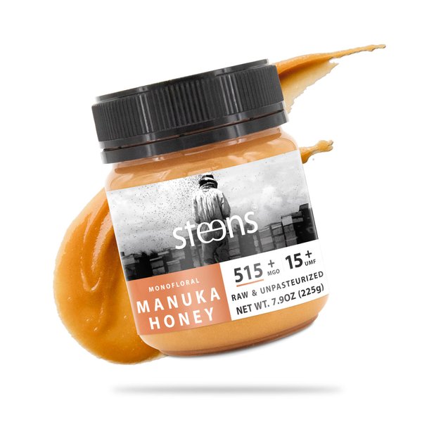 Steens Manuka Honey - MGO 515+ - Pure & Raw 100% Certified UMF 15+ Manuka Honey - Bottled and Sealed in New Zealand - 7.9 oz Jar