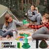 Scout Camping Mess Kit for 1 Person Boy Scout Dishes Set Girl Scout Mess Kit with Mesh Bag Reusable Light Weight Eating Utensils Plastic BPA Free Camping Cutlery Set for Travel Camp (Green)