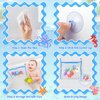Bath Toys for Kids Ages 1-3, Silicone Bath Toys with Organizer 8pcs Bathtub Toys for Toddlers 2-4 Boys Girls Swimming Turtle Wind Up Toys Water Pool 0-6-12-18 Christmas Shower Gifts