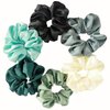 4Pcs Random Color Satin Silk Scrunchies for hair,Big Hair Satin Hair Ties Ponytail Holder No Hurt Your Hair Use Safety Easy to Wear,Elastics and Ties,Beauty and Personal Care,Hair Accessories