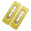 2Pcs Yellow Fashion Styling Hair Clips for Women and GirlsWoman Matte Candy Color Square Buckle Bangs Hairpin Hair Clip Barrette Hair Clips