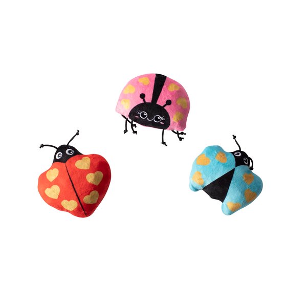 Fringe Studio Plush Dog Toy, Buggy for You, Small 3 Piece Set, Pet Shop Collection (662028)