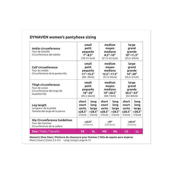 SIGVARIS Women’s DYNAVEN Open Toe Pantyhose 30-40mmHg - Black - Medium Short