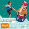Kidnasium Bop Bag Inflatable Punching Bag for Kids - 40" Free Standing Bounce Back Toy for Play, Kicking, Boxing & Fun for Children (Boys/Girls) - Base Fills with Sand or Water - The Wrestler