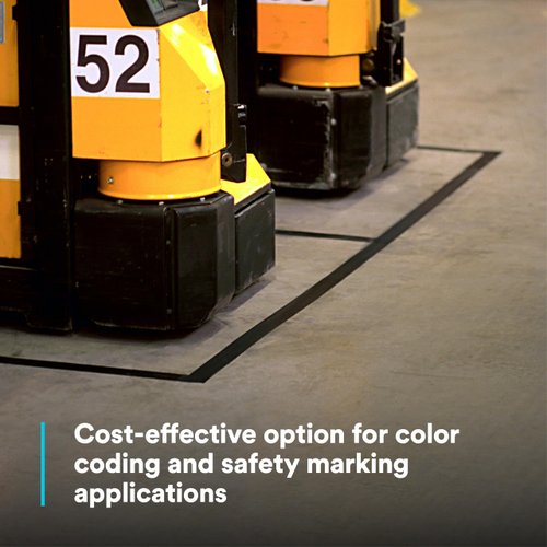 3M Vinyl Tape 764, General Purpose, 3 in x 36 yd, White, 1 Roll, Light Traffic Floor Marking Tape, Social Distancing, Color Coding, Safety, Bundling