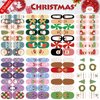 24 Sheets Holiday Nail Wraps Stickers, Halloween Christmas Thanksgiving Day All Seasonal Full Nail Polish Strips, DIY Self-Adhesive Fall Winter Nail Art Decals with 2 Piece Nail Files for Party Decor