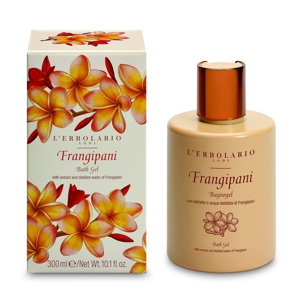 LErbolario Bath Gel - Frangipani for Women - 10.1 oz Shower Gel