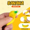50 Pieces Banana Stress Toy Banana Toy PU Tiny Stretchy Banana Fidget Toy Banana Sensory Toy for Anxiety Relief Party Favors Adults Supply