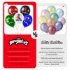 Miraculous Ladybug Cat Noir 12" Birthday Party Balloons 25 Pcs | Premium Latex for Miraculous Ladybug Party Supplies and Decorations by Vision E.D.