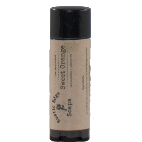 Sweet Orange goat milk lip balm, All Natural lip balm, Beeswax lip balm, Cocoa Butter lip balm, Made in the USA