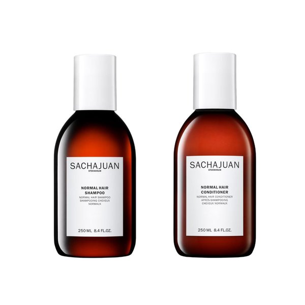 Sachajuan Normal Hair Shampoo and Conditioner Set - Ocean Silk Technology Stimulates Scalp and Conditions and Detangles Hair - Set of 2 (8.45 oz)