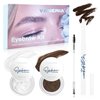 VANERIA Eye Brow Kit 4pcs,Brow Styling Soap,Brow Freeze For Fluffy Brows,Clear Brow Gel+Eyebrow Pomade+Eyebrow Pencils+Eyebrow Brush,Brow Wax Long Lasting Eyebrow Makeup.190g(Dark Brown)