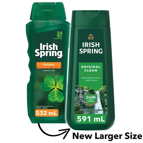 Irish Spring Original Clean Body Wash for Men, 20 Oz