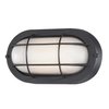 Westinghouse Lighting 6113700 Traditional One-Light Dimmable LED Outdoor Wall Light, Textured Black Finish, White Glass