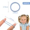 200PCS Baby Hair Ties, Toddler Hair Ties, Multicolor Small Ponytail Holders, No Crease Kids Hair Elastic Bands, Hair Accessories for Baby Girls Infants