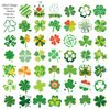 HOWAF St. Patrick's Day Temporary Tattoos, 96 Pieces Irish Tattoo Stickers with Shamrock Clover Irish Flag Patterns for Kids Gift Favors, Body Face Temporary Tattoos for Irish Party Decorations