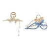 Leadigol 2PCS Alloy Butterfly Hair Clip,Rhinestone Butterfly Hair Clip Geometric Shape Hair Claw Clips for Women