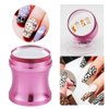 Nail Art Stamper, Transparent Soft Stamper and Scraper Set DIY Nail Stampers Stamping Tools YZ02