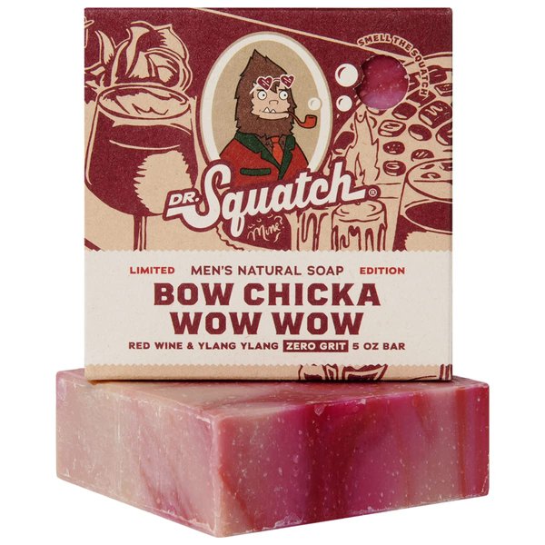 Dr. Squatch All Natural Bar Soap for Men Limited Edition, Bow Chicka Wow Wow