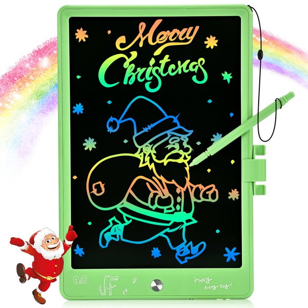 LCD Writing Tablet, 11 Inch Colorful Doodle Board Drawing Tablet, Kids Games Toys Drawing Pad, Toddler Learning Toys Christmas Birthday Gifts for 3 4 5 6 7 8 Years Old Girls Boys (Green)