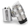 45X Mini Pocket Microscope Portable Magnifying Glass with 2 LED Lights for Jewelry Antiques