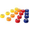 Gejoy 16 Pieces Mini Shuffleboard Replacement Pucks Tabletop Equipment Rollers Set Shuffleboard Curling Accessories