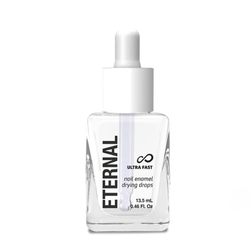 Eternal Nail Polish Drying Drops - 13.5mL Nails Enamel Dry Drop Treatment with Clear and Ultra-Fast Drying Formula - Manicure and Pedicure Nail Polish Quick Dryer Drops for All Nail Types - 1 Unit