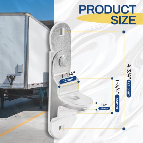 KUAFU Trailer Hasp for Enclosed Trailer Door Latch Cargo Trailer Bar Cam Lock Handle Keeper Padlock Enclosed Car Hauler