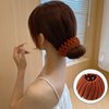LAIYOHO 3 Pcs Bird's Nest Shaped Hair Bun Rings Hair Claw Clips High Ponytail Holders Hair Accessories for Creating Updos