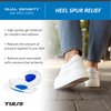 Tuli's Dual Density Polar Bears Gel Heel Cups, Cushion Insert for Heel Spurs, Sever’s Disease, and Heel Pain Relief, Regular