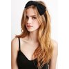 JOYOYO Bow Headbands for Women Double Layer Bow Knotted Headband Black Fashion Headbands Top Knot Festival Turban Hair Accessories for Girls