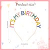 Happy Birthday Crown Rainbow It's My Birthday Headband Birthday Headpiece Birthday Crown Gift Party Decorations for Women Girls