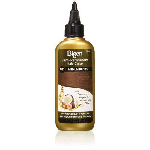 Bigen Semi Permanent Hair Color, MB3 Medium Brown, 3 oz (Pack of 2)