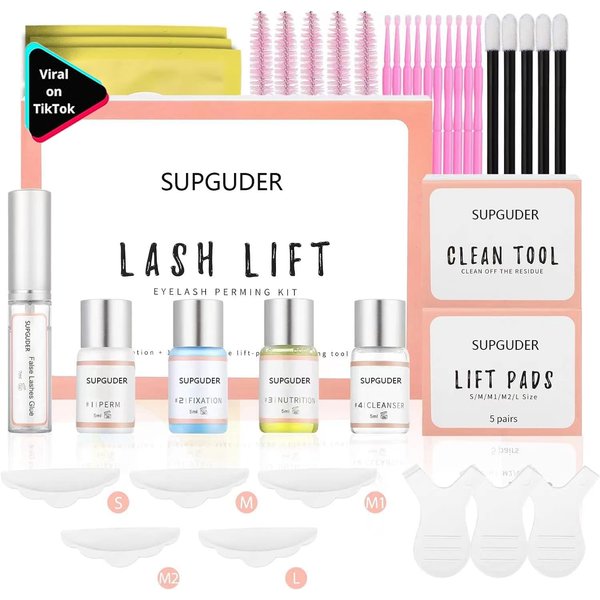 2024 Upgraded Lash Lift Kit for Perming,Curling and Lifting Eyelashes | Semi-Permanent Salon Grade Supplies for Beauty Treatments | Includes Eye Shields,Pads and Accessories