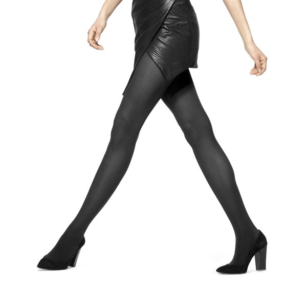 Hue Women's Opaque Control Top Tight, Black , 2