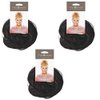 Hair2Wear Natural Tone Hair Wrap HT10 Medium Brown (3 Pack) - 6" Overall Length Women Scrunchie Christie Brinkley Synthetic Straight Curly Piece Band Fun Bun Swirlz Twirl Chignon Pedazo Envoltura
