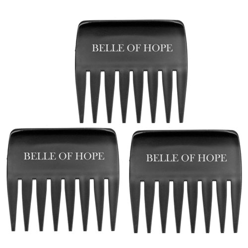 3 Pack Wide Tooth Comb for Synthetic Heat Friendly, Human Hair Wigs, Units and Topers