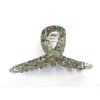 Generic Turquoise abalone sea shell effect blue green hair claw clamp clip