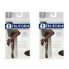 Truform Compression 8-15 mmHg Sheer Pantyhose Black, Queen Plus, 2 Count (1765BL-QP 2PK)