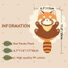 ZCPACE 11.8'' Kawaii Red Panda Stuffed Animal Plush Pillow Toy with Detachable Scarf Ailurus Fulgens Plushie Doll Toys Home Decor